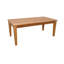 Table basse d'extérieur en bois massif naturel 47 po