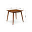 Table de salle à manger en bois d'hévéa massif 31,5 po Mayers
