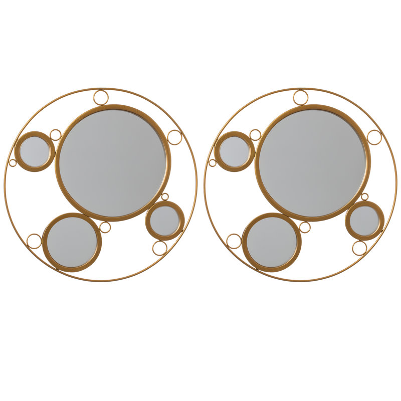 Ensemble de 2 miroirs décoratifs 19,75 pouces