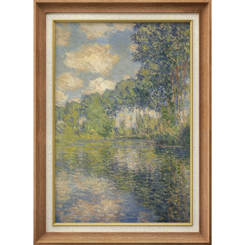 " Poplar Trees On The Epte " by Claude Monet, Natural