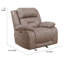 Fauteuil inclinable oscillant standard de 44 po de largeur Aprill