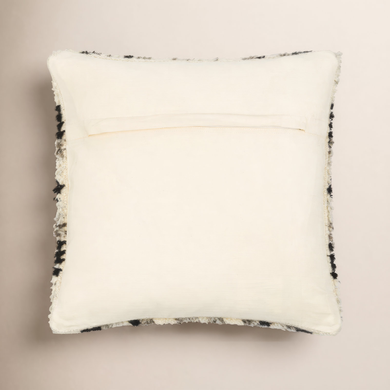 Cyan Geometric Wool Throw Pillow, 18" x 18", Polyester