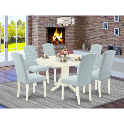 Khalil 7 Piece Extendable Solid Wood Dining Set