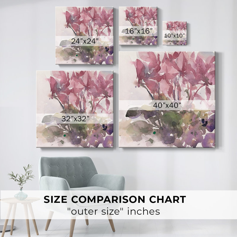 Fleurs fantastiques II, H 24 po x l 24 po x P 1,5 po