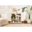 Modern Console Table, Travertine & Sandstone Colors, 31.5 x 29.1 x 14.6 inches | 100% Melamine Coated Particle Board, Thickness: 0.7 inches | Elegant Design for Living Room & Entryway, Durable & Stylish-1176151644