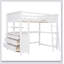 Lit mezzanine avec tiroirs Kelinda