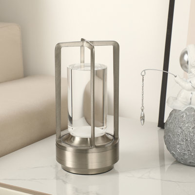 Lampe de table d'extérieur à DEL 7,08 po à piles intégrée