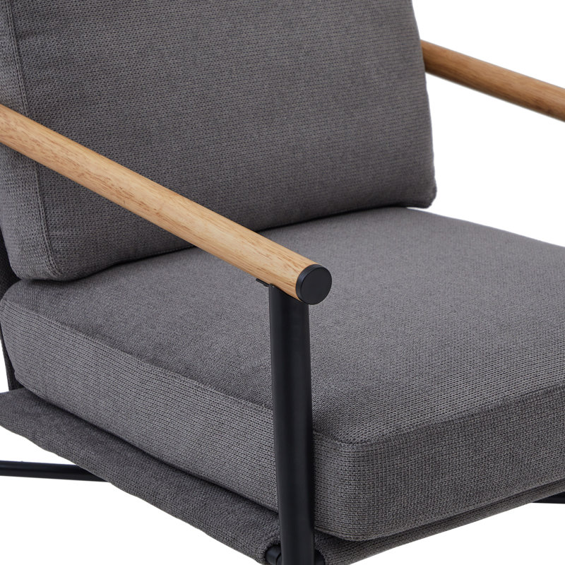 Fauteuil Bleechington, Mélange de polyester gris / nylon