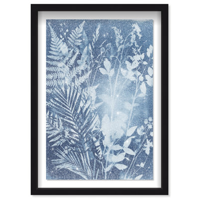 Blue Foliage II Print by Oliver Gal