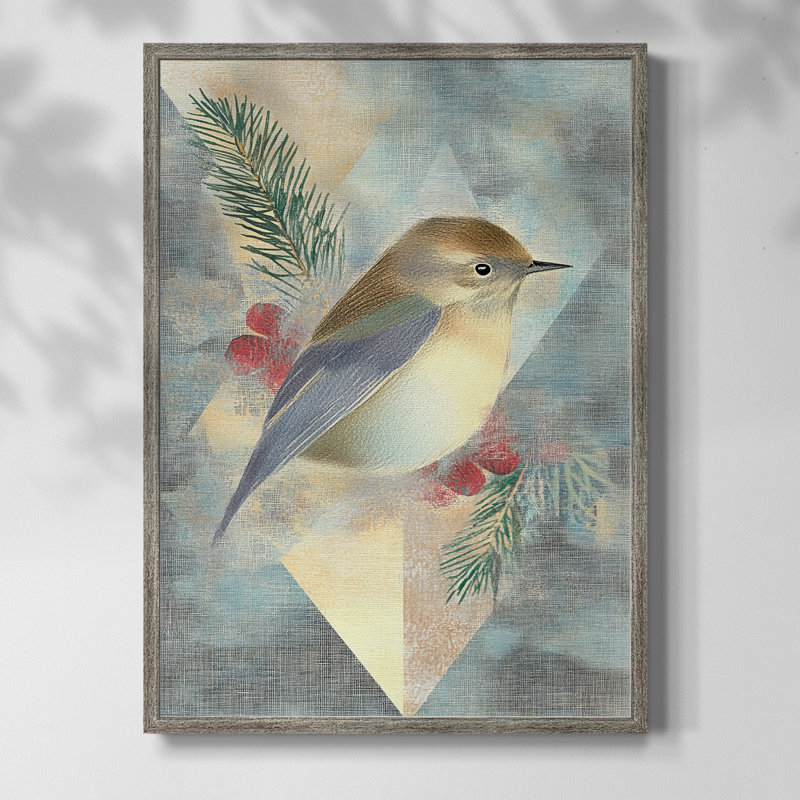 «Christmas Holiday», art encadré CLxxx - bois massif, H 11 po x l 9 po