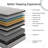 12" Diamond Hybrid Mattress With Innerspring And Cooling Gel Memory Foam For Pressure Relief And Motion Isolation-1838072601