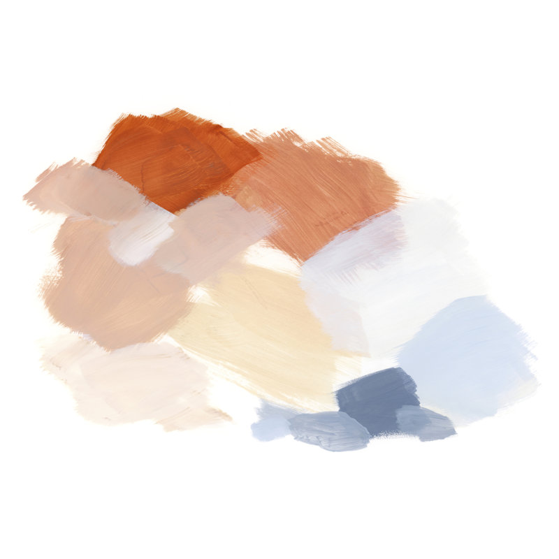 Palette Swatch II par Victoria Barnes - peinture sur toile tendue, H 8 po x l 12 po