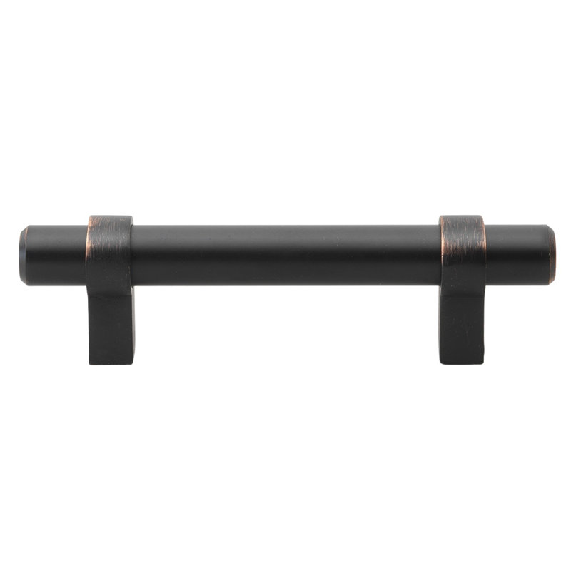 Poignée barre solide, Bronze huilé, 3.75"