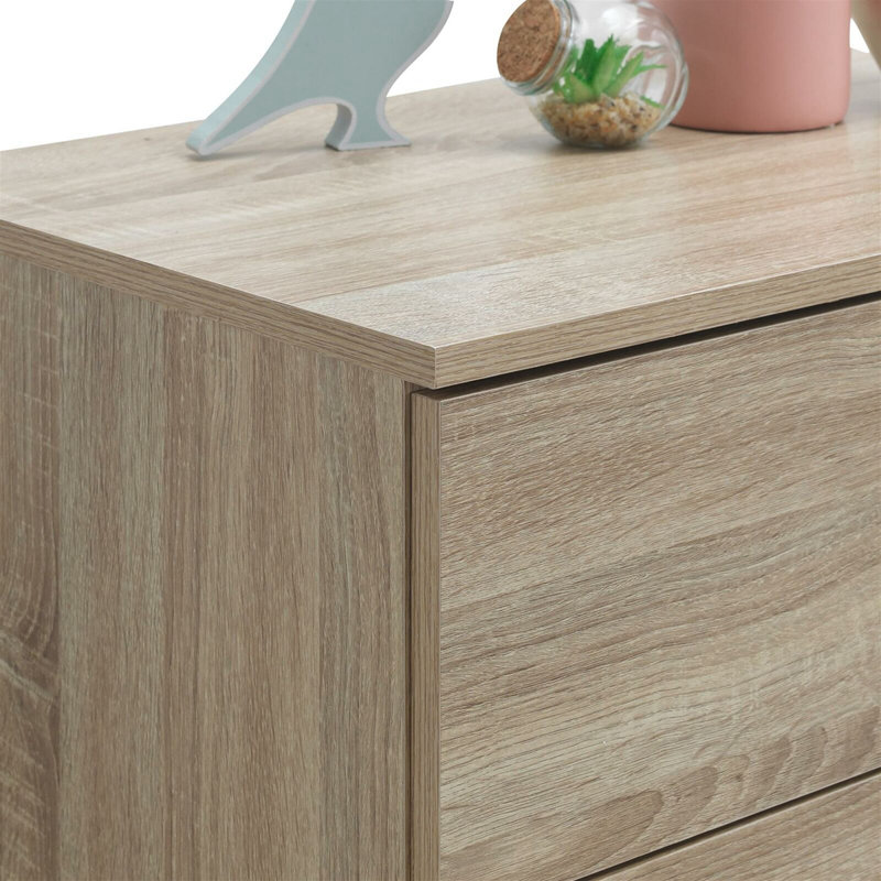 3 Drawer 60cm W Chest, Oak