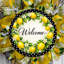 Couronne de printemps avec citrons
