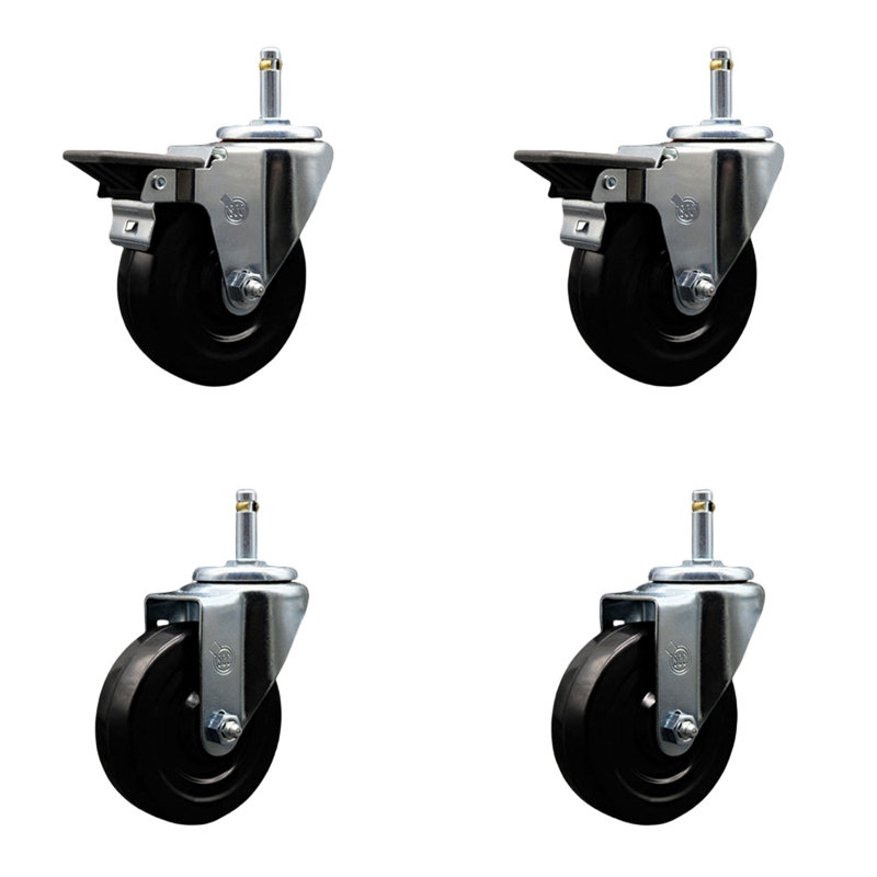 Hard Swivel Grip Ring Stem Caster