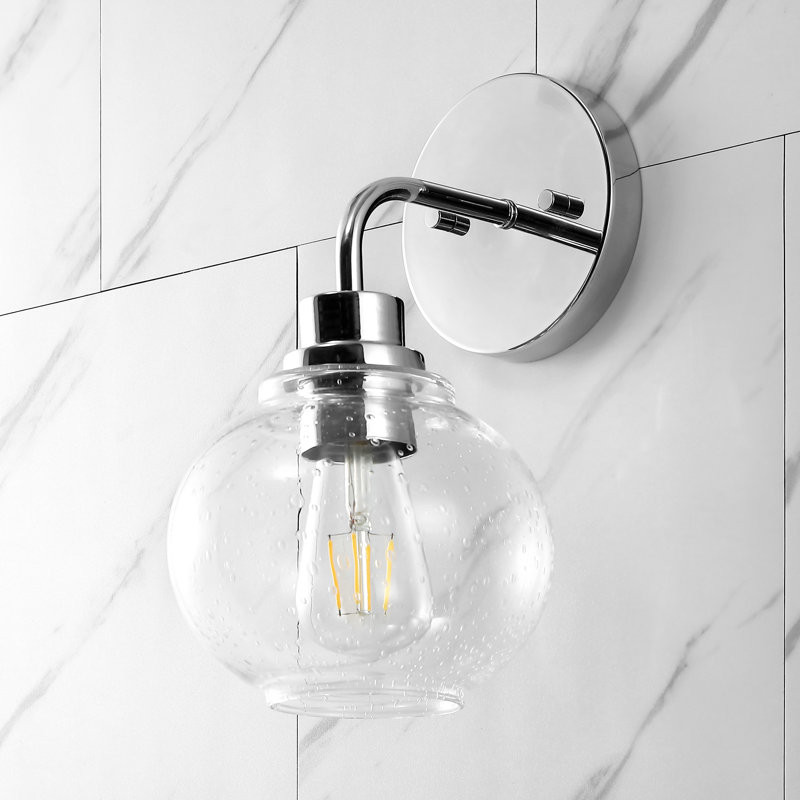Éclairage pour meuble-lavabo rustique à DEL Daulton, Chrome chrome, 1