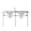 Empire Stone Oval Console Bathroom Sink with Faucet and Overflow-396047653