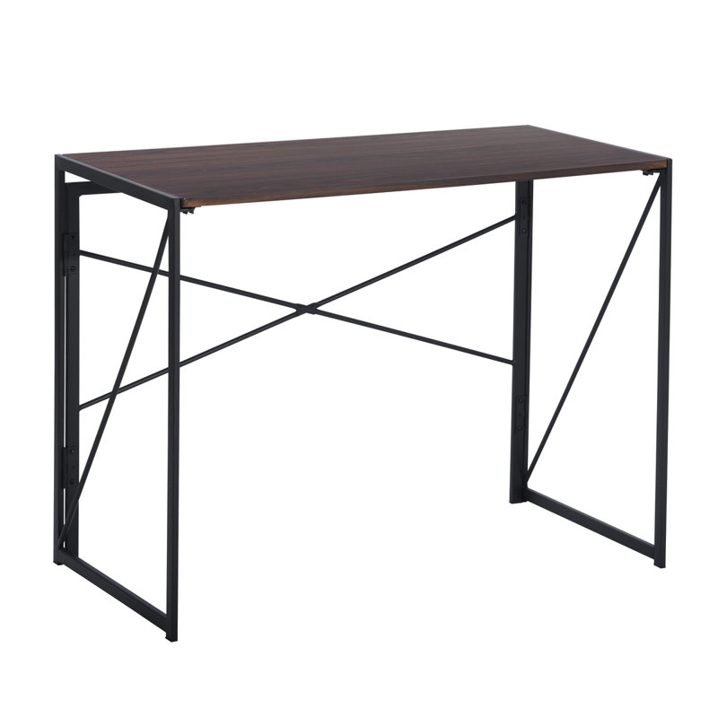 Bureau Kaelin, Noyer / Noir, H 29,7 po x l 39,4 po x P 19,7 po