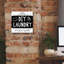 «Diy Laundry Bw» par Melissa Averinos, art mural sur toile-5599249