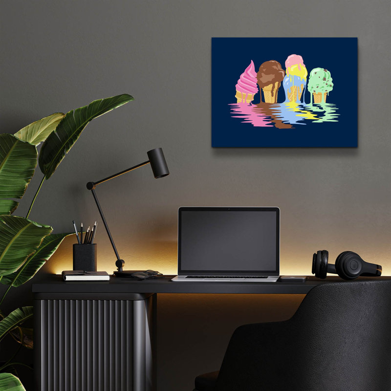 «Ice Cream Dreams» par Rachel Caldwell, H 12 po x l 16 po x P 0,13 po