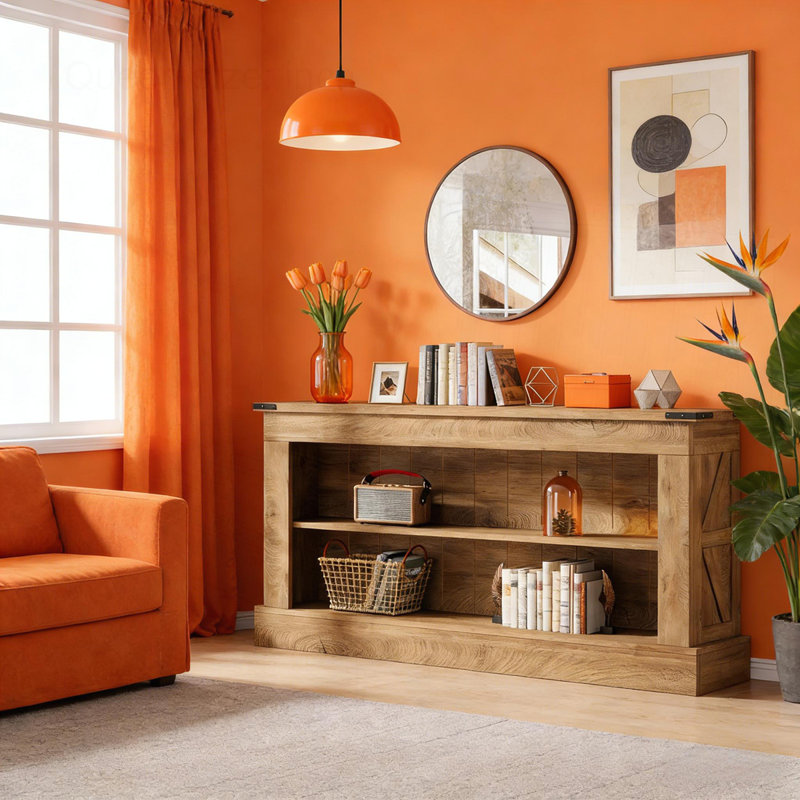 Stylish Console Table, Brown
