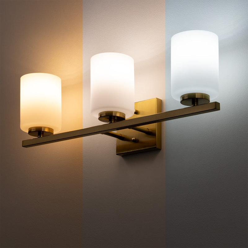 Ellysen Dimmable Vanity Light, Brushed Gold, 3