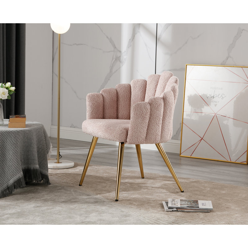 Ahrend Upholstered Armchair, Antique pink and pink