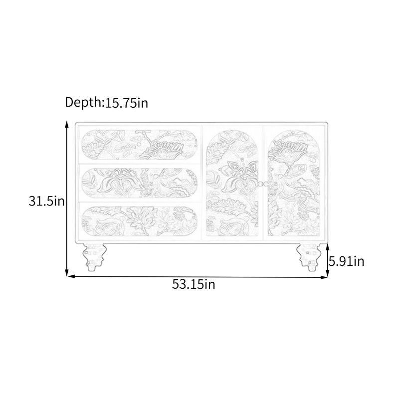 Sideboard Buffet Storage Cabinet