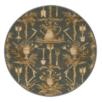 Machine Washable French Brown Area Rug