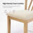 Dining Chairs Set of Two, Crafted with High - density Foam and Polyester Fabric, Sturdy Rubberwood Legs, KD Packing for Easy Shipping