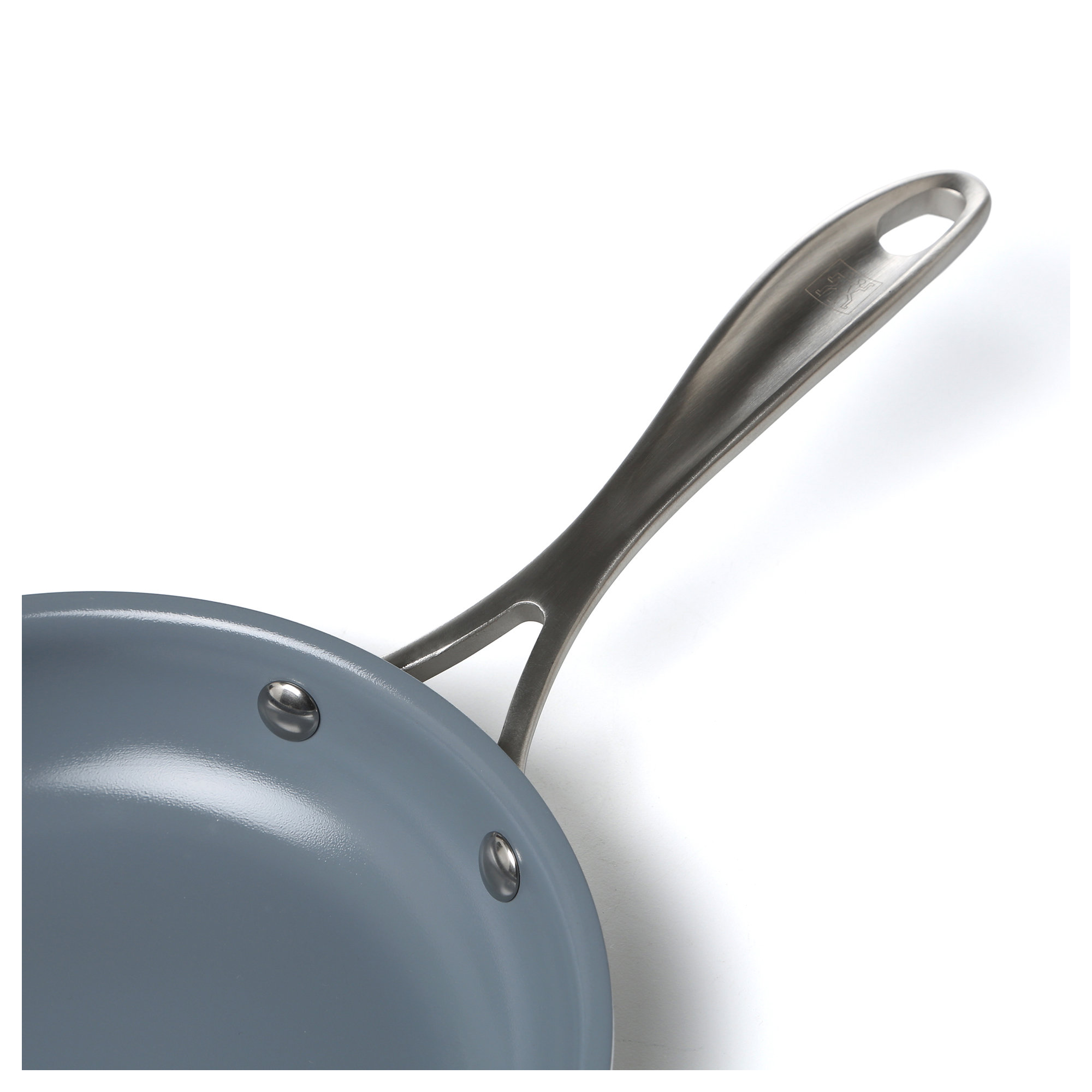 ZWILLING Spirit 3-ply Stainless Steel Ceramic Nonstick Fry Pan, 12" Diameter