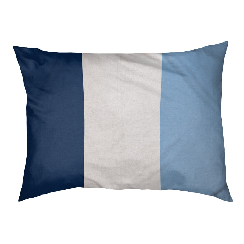 Coussin d'extérieur pour chien Florida Tribe, Large ( 40" W x 30" D x 14" H), Navy Blue/White/Light Blue