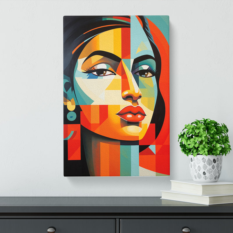 Indian Woman Constructivism No.2 - Print, 60cm H x 40cm W x 3cm D