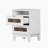 Joana 4-Pieces Bedroom Sets, Queen Size Farmhouse Platform Bed With Wooden Strip Stickers Decoration, Storage Nightstand And Dresser With Metal Handle, White(Old SKU: HL000191AAK)-122531446