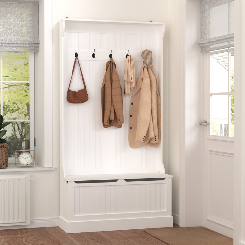 Banc de vestibule avec portemanteau
