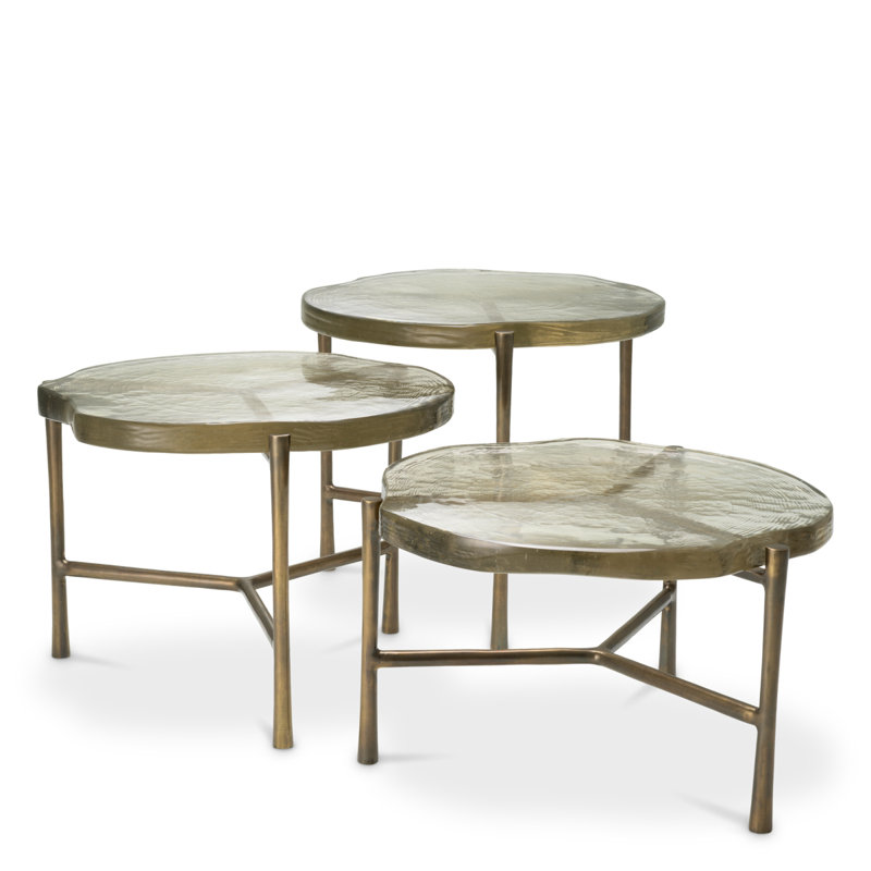 Baldovini Glass Nesting Coffee Table