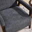Fauteuil d'appoint rembourré en tissu de 28,35 po de largeur avec pieds en bois massif (ensemble de 5)-407407943-406491943