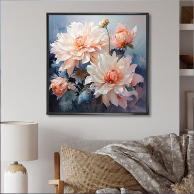 " Peach Chrysanthemums Romantic Impression I "