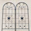Ensemble de 2 treillis de jardin en métal 86,7 po x 19,7 po antirouille-2053073490