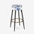 Cobalt Blue Victorian Rococo Victorian Pattern II - Floral Bar Stools Set Of 2