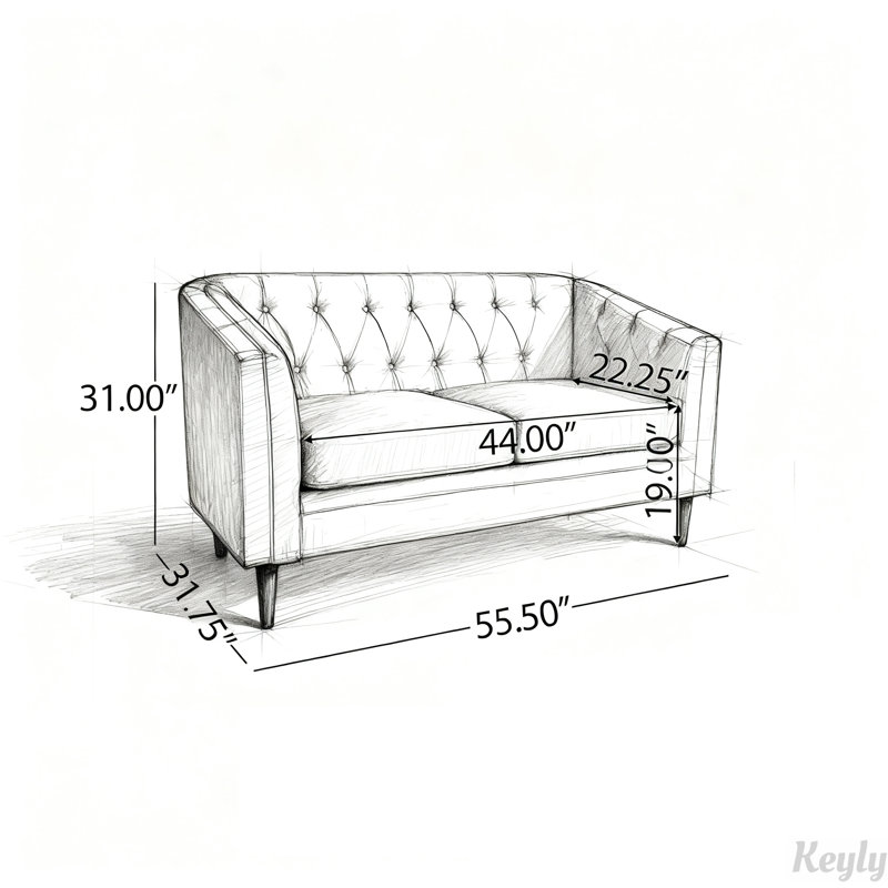 Loveseat, Beige
