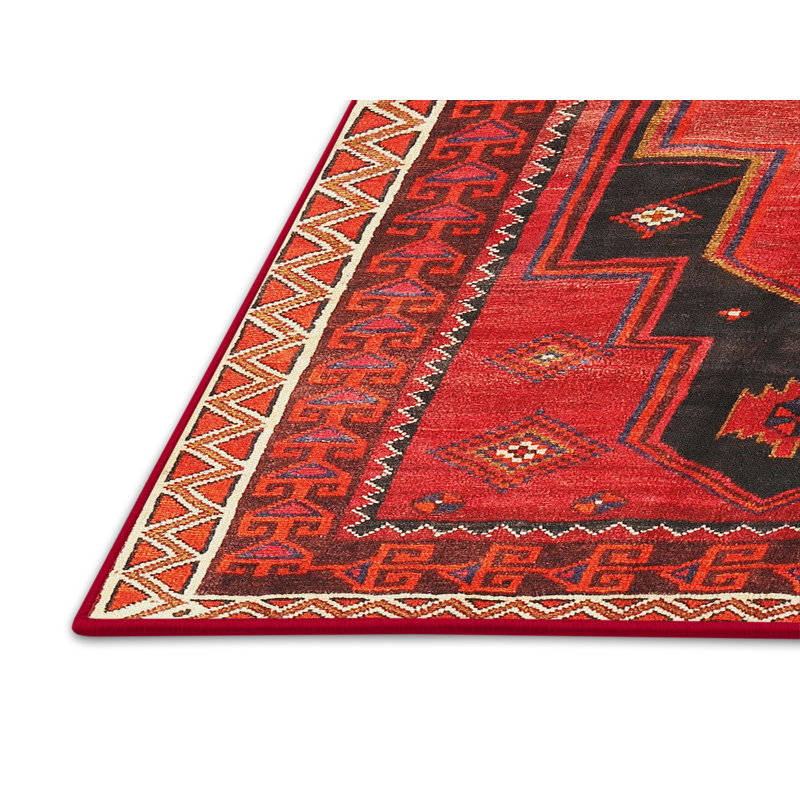 Tapis rouge à motif sud-ouest, Rectangle 2 pi x 4 pi