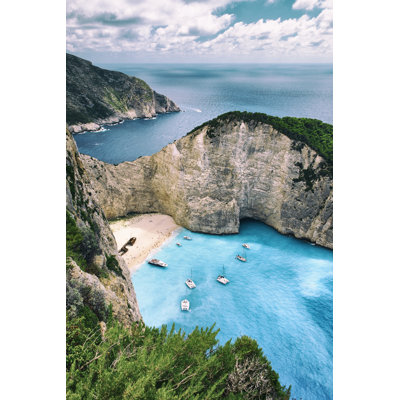 Shipwreck Beach of Zakynthos by Simonbradfield