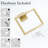 Bath Hardware Set 3-Piece Toilet Paper Holder, Towel Ring Wall Mounted Bathroom Accessories Set In Brushed Gold-121793991