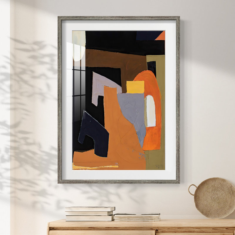 TheOlive PressRooomPremiumGalleryWrarapCanves-Reproduction encadrée, Vieilli, 28.5" H x 20.5" W
