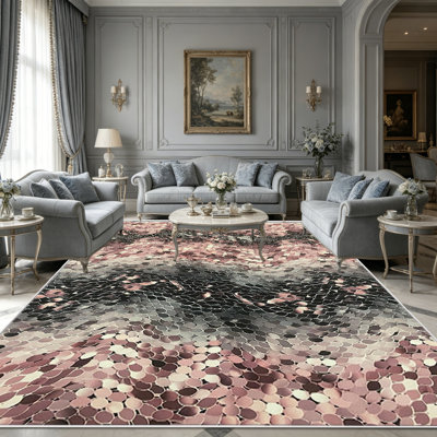 Tapis à paillettes argentées de 1 pièce, élégant tapis décoratif polyvalent, facile à nettoyer et à entretenir, pièce de mobilier idéale pour la chambre à coucher, le salon, le couloir, l'entrée, le dortoir et le bureau afin de rafraîchir l'ambiance intérieure de votre maison