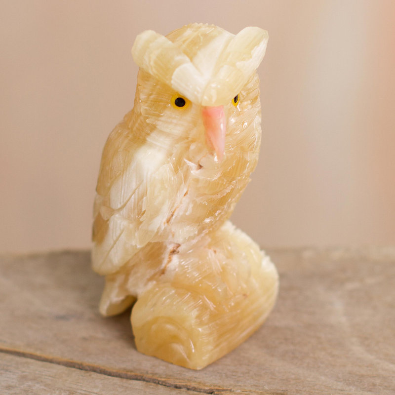 Figurine dentelle chouette mystique