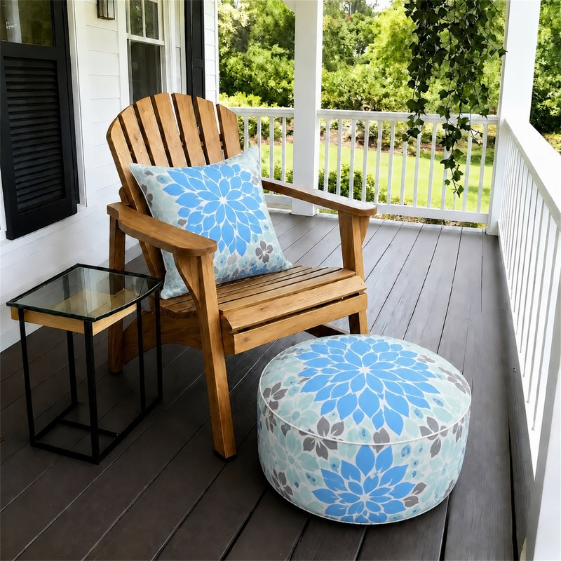 Ensemble de 2 repose-pieds gonflables d'extérieur 21 po x 21 po x 9 po