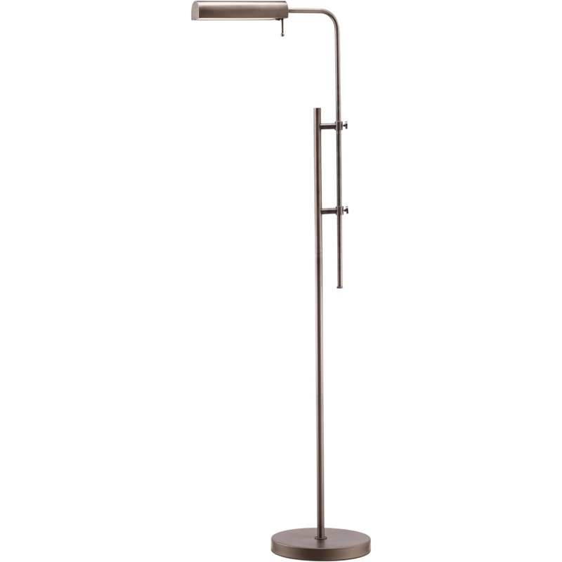Lampe sur pied ajustable Maesynn Cedric Pharmacie, Nickel